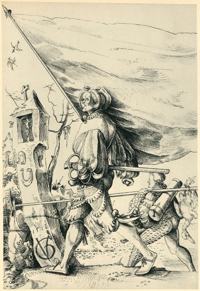 Lejesoldater, 1516, 1943. af Urs Graf