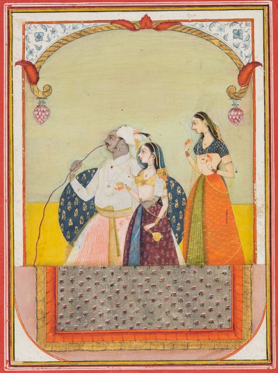 Maharaja Shri Anand Singhji og hans koncert, 1729. af Ustad Murad