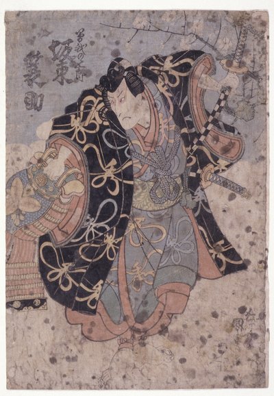 Band? Minosuke i rollen som Soga Gor? (træbloktryk i farver) af Utagawa (1786-1865) Kunisada