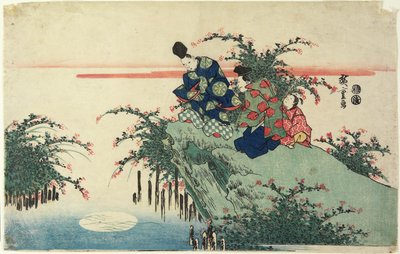 (Reflection of Moon), begyndelsen af det 19. århundrede af Utagawa Hiroshige