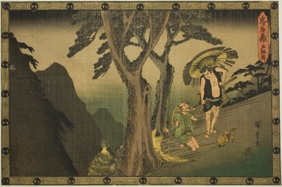 Akt 5 (Godanme), fra serien "The Revenge of the Loyal Retainers (Chushingura)" af Utagawa Hiroshige