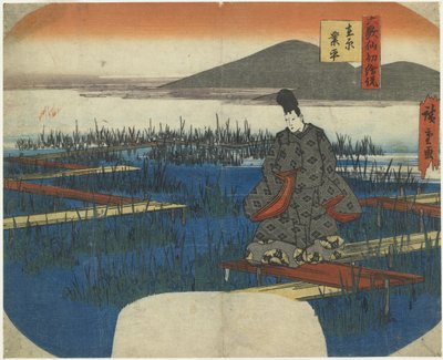 Ariwara no Narihira, early 19th century af Utagawa Hiroshige