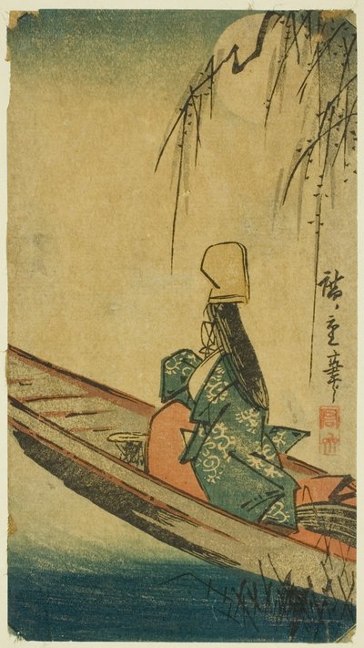 Asazuma båd af Utagawa Hiroshige