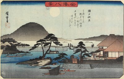 Efterårsmåne ved Seto, ca. 1835-1836 af Utagawa Hiroshige