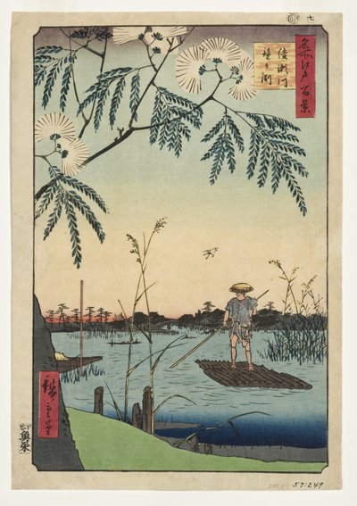 Ayase River and Kanegafuchi, 1857 (woodblock) af Utagawa Hiroshige