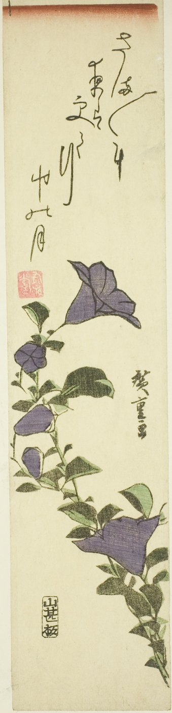 Kinesiske Klokkeblomster af Utagawa Hiroshige