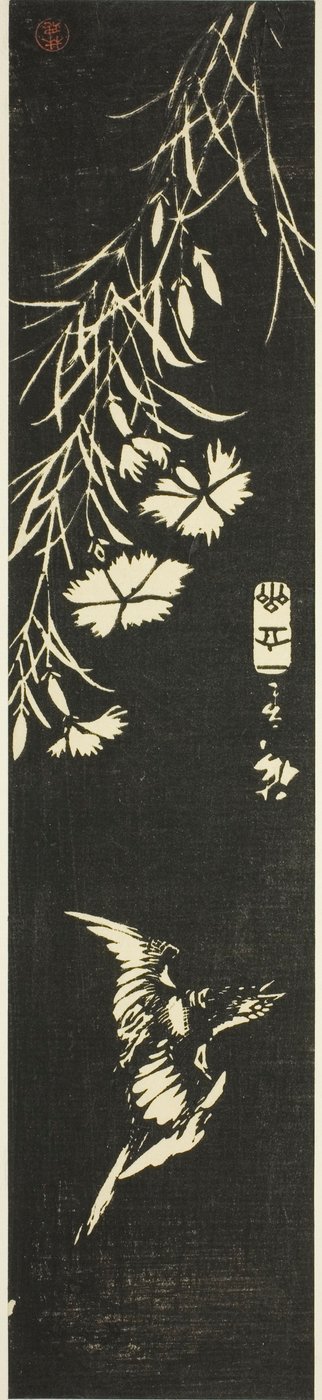 Gøg og pink af Utagawa Hiroshige
