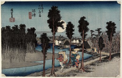 Skumring ved Numazu, ca. 1833 af Utagawa Hiroshige