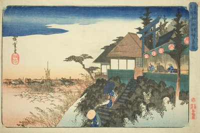 Eastern Ascent to the Kanda Myojin Shrine (Kanda Myojin higashizaka), fra serien "Famous Places in the Eastern Capital (Toto meisho)" af Utagawa Hiroshige
