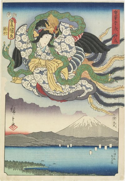 Ejiri, August 1854 af Utagawa Hiroshige