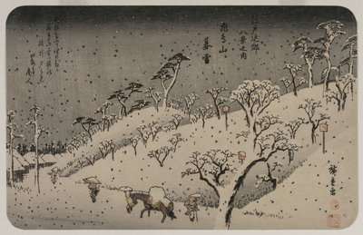 Aftensne på Asuka Hill, fra serien Eight Views of the Environs of Edo af Utagawa Hiroshige
