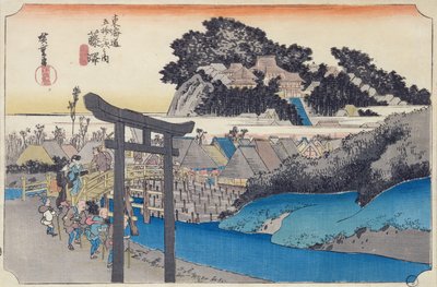 Fujisawa: Yugyo-ji, eller Shojoko-ji, buddhistiske tempel for Ji-sekten, fra serien 