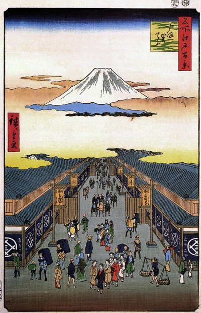 Hiroshige, Sugura streetFXD af Utagawa Hiroshige