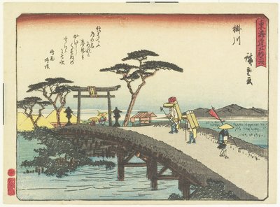 Kakegawa, 1837-1844 af Utagawa Hiroshige