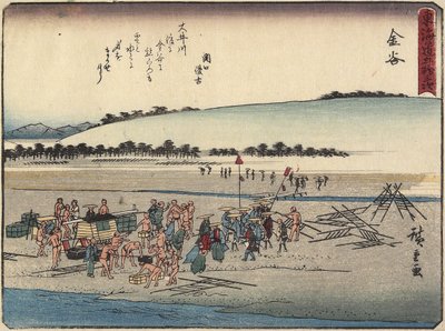 Kanaya, 1837-1844 af Utagawa Hiroshige