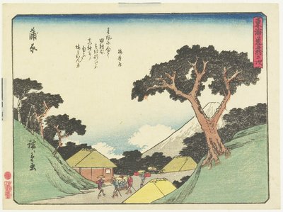 Kambara, 1837-1844 af Utagawa Hiroshige