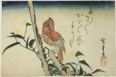 Isfugl og dagblomst af Utagawa Hiroshige