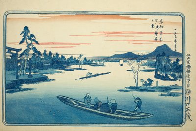 Sent forår på Massaki (Massaki boshun no kei), fra serien "Famous Views of the Eastern Capital (Toto meisho)" af Utagawa Hiroshige