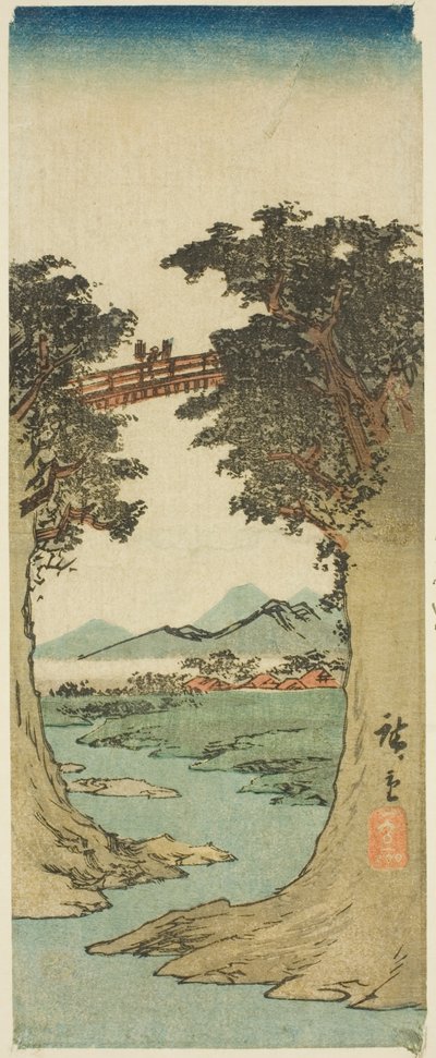 Abebroen af Utagawa Hiroshige