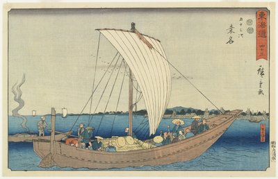 Nr.43: Kuwana, 1847-1852 af Utagawa Hiroshige