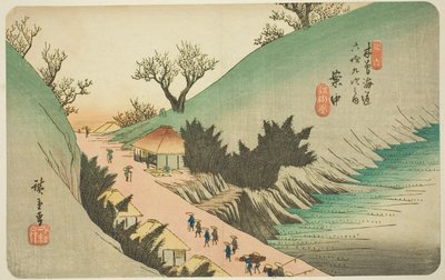 af. 16: An Aka, fra serien "Shi x ty-nine S ta on s of kisokaido" af Utagawa Hiroshige