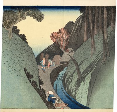 Okabe: Utsu Mountain, c.1832-33 (woodblock) af Utagawa Hiroshige
