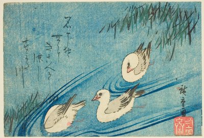 Østersfangere af Utagawa Hiroshige