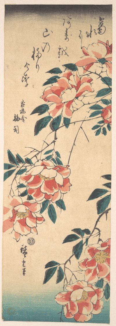 Rosen af Utagawa Hiroshige