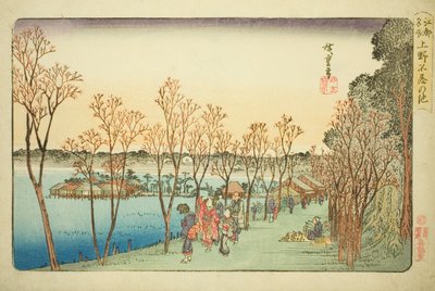 Shinobazu Pond at Ueno (Shinobazu Pond), fra Teseries af Utagawa Hiroshige