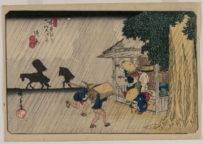 Suhara, fra serien Sixty-Nine Stations of the Kisokaido af Utagawa Hiroshige