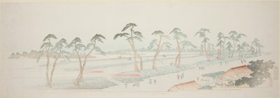 Takada Riding Grounds (Takada baba), fra serien "Thirteen Views of the Environs of Edo" af Utagawa Hiroshige