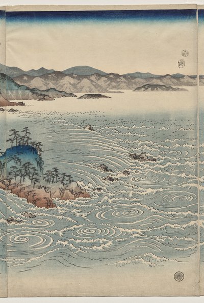 The Whirlpools of Awa af Utagawa Hiroshige