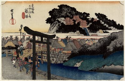 Yugyo_jime, Fujisawa, ca. 1833 af Utagawa Hiroshige