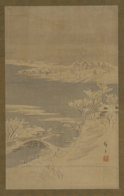 Vinterlandskab, midten af 1800-tallet. af Utagawa Hiroshige II