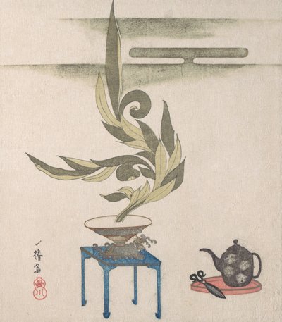 Blomsterarrangement, 1800-tallet. af Utagawa Itchinsai