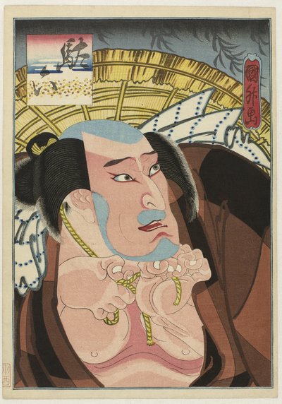 Kataoka Ichizô I som Daroku af Utagawa Kunimasu