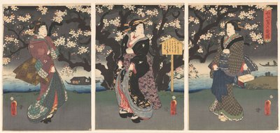 Aftentur langs floden af Utagawa Kunisada (I)
