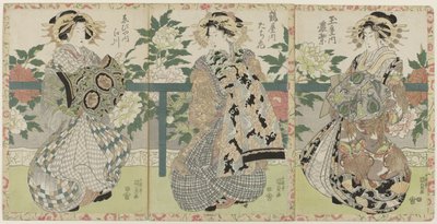 Tre kurtisaner af Utagawa Kunisada (I)