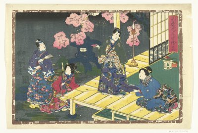 Kapitel 29 True Images of the Splendid Prince (serietitel) Sono sugata Hikaru no utsushi-e (serietitel på objekt) af Utagawa Kunisada (I)