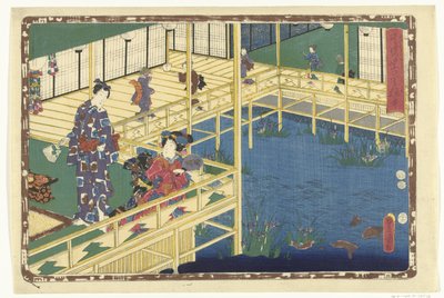 Kapitel 50 True Images of the Splendid Prince (serietitel) Sono sugata Hikaru no utsushi-e (serietitel på objekt) af Utagawa Kunisada (I)