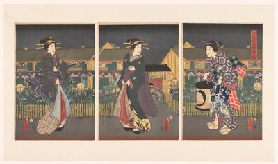 Irissen Inn Boei zensei hanashobu no zu af Utagawa Kunisada (I)