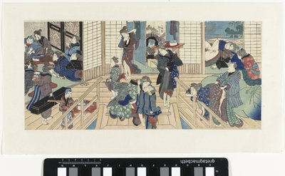 Scener på et bordel af Utagawa Kunisada (I)