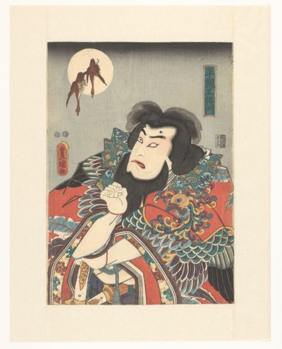 Den nye Taira-kejser Masakado (titel på objekt) af Utagawa Kunisada (I)