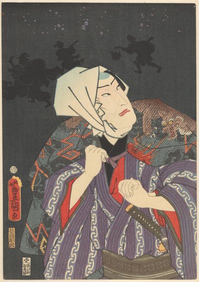 Tokijirô i brandmandsfrakke af Utagawa Kunisada (I)