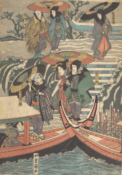 Tryk, 1800-tallet., 1800-tallet. af Utagawa Kunisada