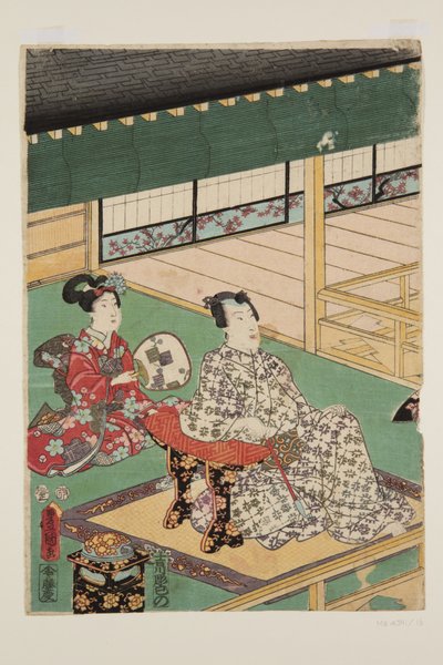 Den femte måned (Satsuki) (Color Woodblock Print) af Utagawa Kunisada