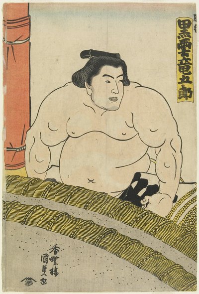 Te Wre ster Kurokumo Tatsugoro _ af te Higo S te be, 1830-1844 af Utagawa Kunisada