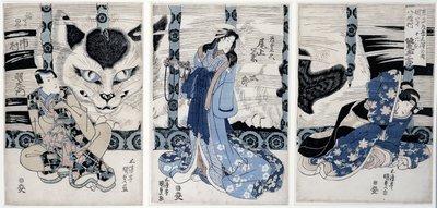 Landsbyen Yatsuhashi ved Okasaki, fra serien 