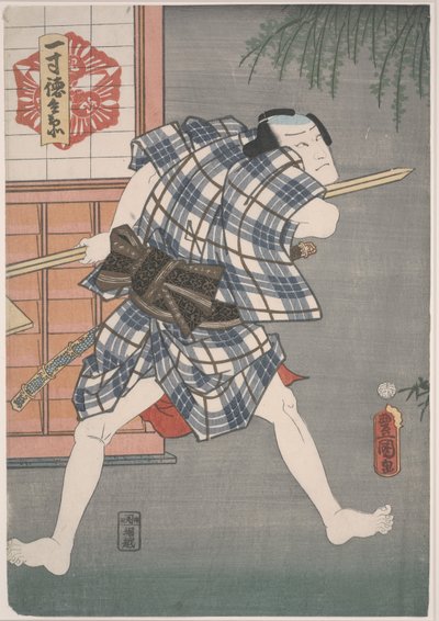 Issui-Tokubei assistent ljin g et S par r af Utagawa Kunisada III