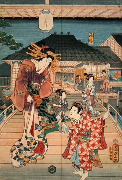 Scene i et bordel af Utagawa Kunisada II